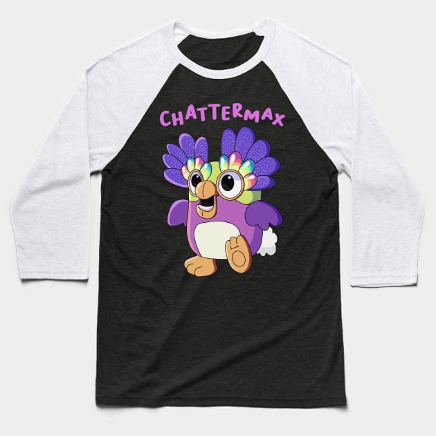 Chattering Owl Baseball T-Shirt by Pandadattarry